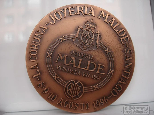 51 Trofeo Teresa Herrera. Joyería Malde. 1997. Bronce. La Coruña