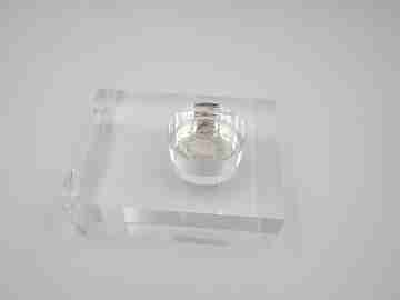 5th Centenary Holy Face medal. Pure silver. Methacrylate display. 1989