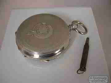 Acme Lever H. Samuel. Sterling silver. Key-wind. Open-face