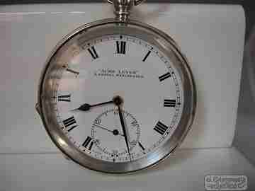 Acme Lever H. Samuel. Sterling silver. Key-wind. Open-face