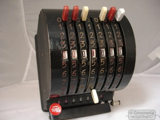 Addi 7. Adding machine. 1930s. Cast iron and steel. Germany