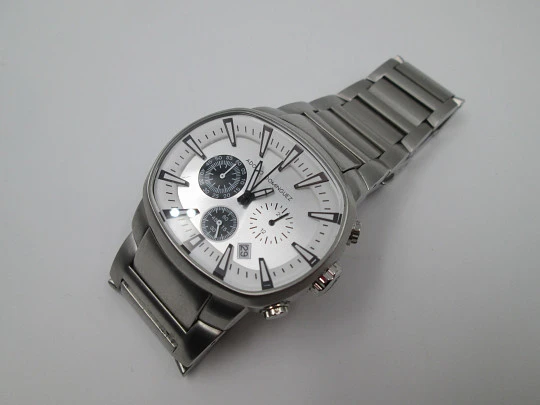 Adolfo Dominguez unisex chronograph. Stainless steel. Quartz. Bracelet. 2013