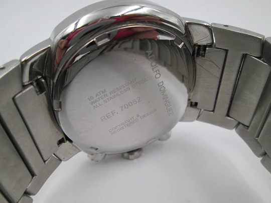 Adolfo Dominguez unisex chronograph. Stainless steel. Quartz. Bracelet. 2013