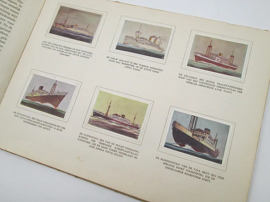 Álbum de cromos Het zeegat uit (Fuera del mar). 1948. Holanda. 96 estampas color