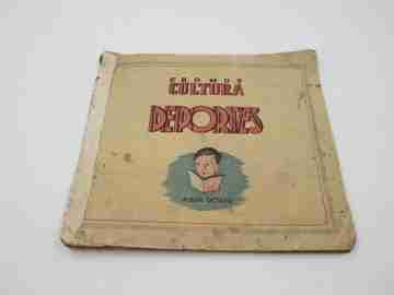 Album Eighth Cards Culture and Sports. Bruguera, 1940. Drop-down