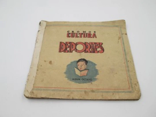 Álbum Octavo Cromos Cultura y Deportes. Bruguera, 1940. Desplegable