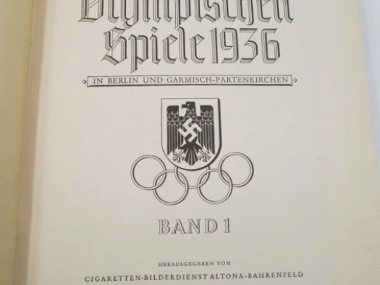 Álbum Olimpiadas de Berlín (1). 1936. 174 cromos y 9 láminas. Mapa