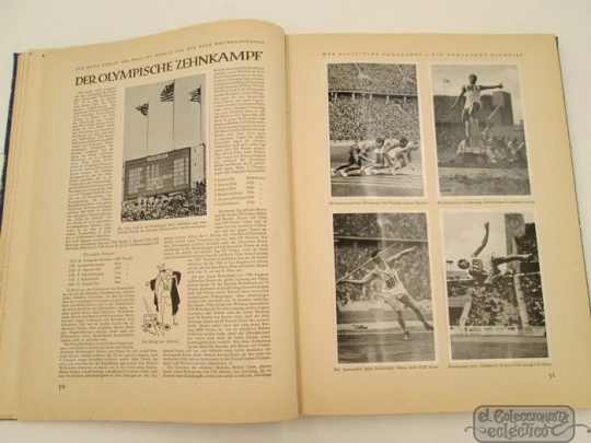 Álbum Olimpiadas de Berlín (2). 1936. 198 cromos y 11 láminas. Cartoné