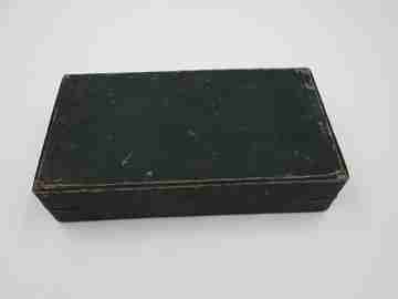 Allegro razor blade sharpening machine. 1950's. Silver-plated
