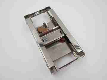Allegro razor blade sharpening machine. 1950's. Silver-plated