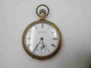 American Waltham. Gold plated. Stem-wind. Porcelain dial. 1920's. USA
