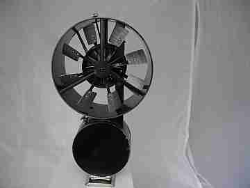 Anemometer. Nickel plated metal and black lacquer. Germany