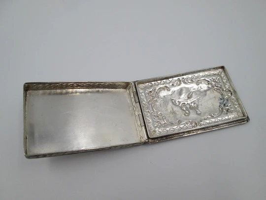 Antique box. 830 Sterling silver. Germany. End of the 19th century