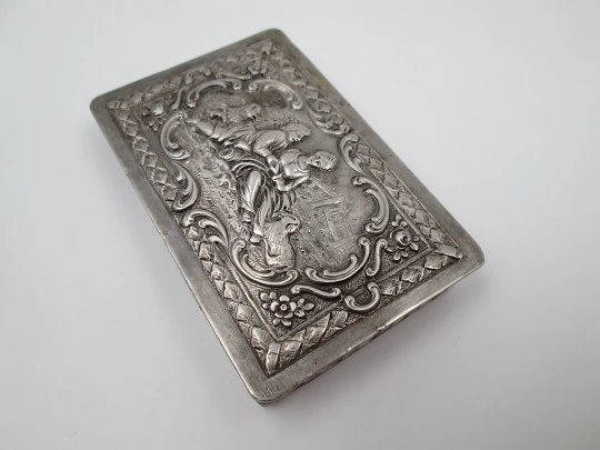 Antique box. 830 Sterling silver. Germany. End of the 19th century