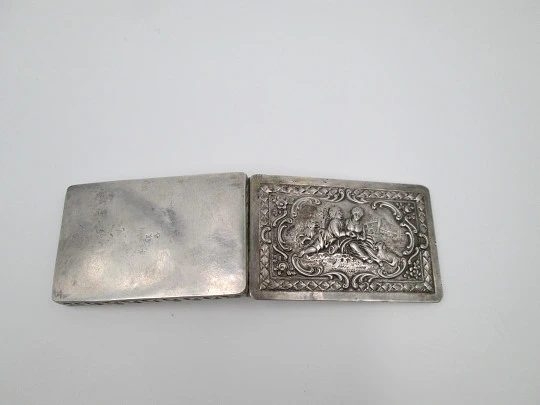 Antique box. 830 Sterling silver. Germany. End of the 19th century