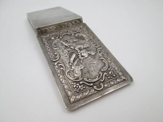 Antique box. 830 Sterling silver. Germany. End of the 19th century