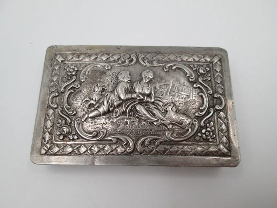 Antique box. 830 Sterling silver. Germany. End of the 19th century