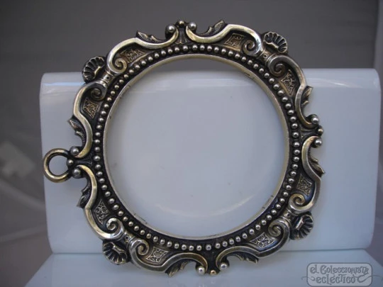 Antique frame. Sterling silver. Spain. Shells. Circa: 1960-1970