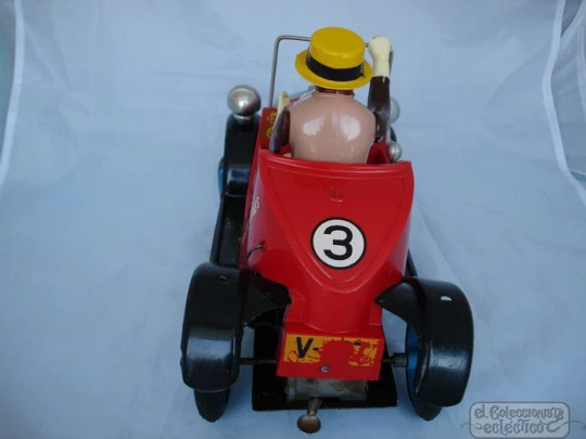 Antique toy race car. Tomasín. Brand Rico. Spain (Ibi). 1970s