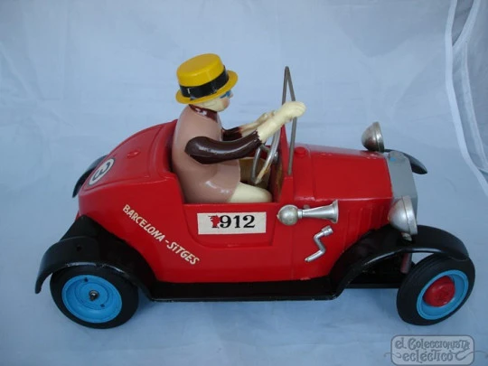 Antique toy race car. Tomasín. Brand Rico. Spain (Ibi). 1970s
