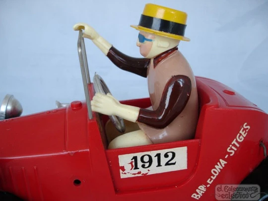 Antique toy race car. Tomasín. Brand Rico. Spain (Ibi). 1970s