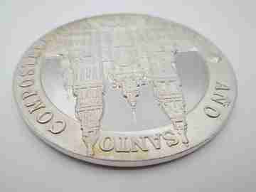 Apostle Saint James sterling silver medal. Compostela Holy Year. 1993. Spain