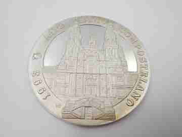 Apostle Saint James sterling silver medal. Compostela Holy Year. 1993. Spain