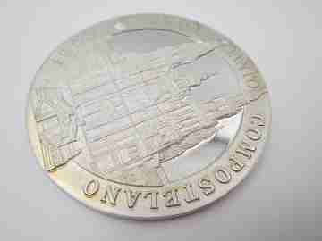 Apostle Saint James sterling silver medal. Compostela Holy Year. 1993. Spain