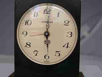 Appella. Suiza. 1970. Alarma. Bronce pavonado verde. 7 gemas