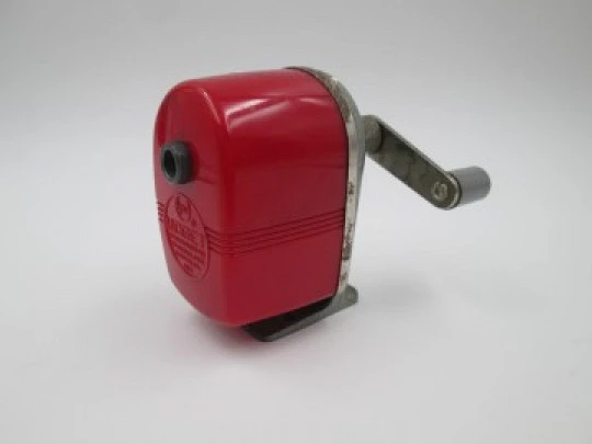 Apsco Midget school pencil sharpener. 1950s. Metal and plastic