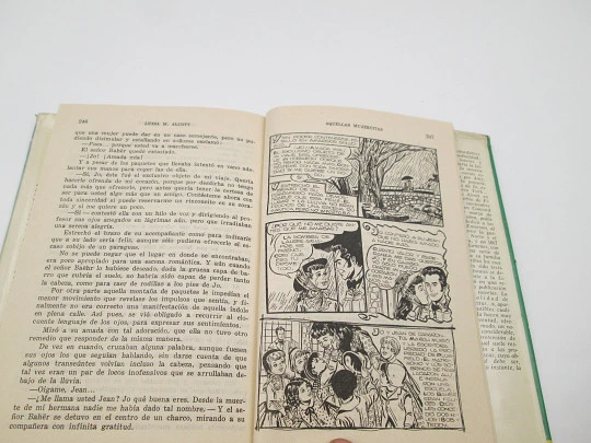 Aquellas mujercitas. Louise May Alcott. Libro ilustrado. Colección Historias. Bruguera, 1958