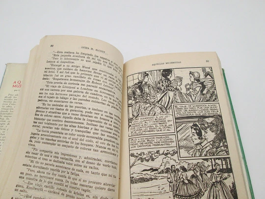 Aquellas mujercitas. Louise May Alcott. Libro ilustrado. Colección Historias. Bruguera, 1958