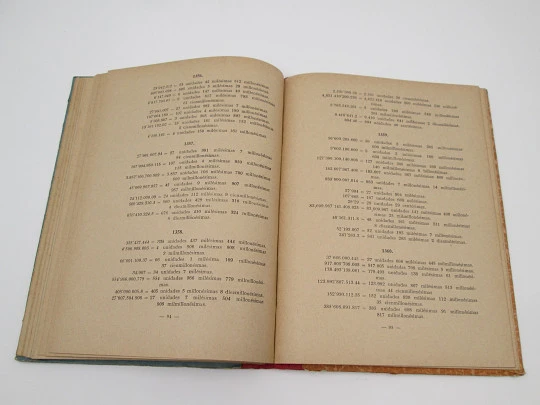Aritmética Primer Grado. Libro del Maestro. Editorial Luis Vives. Tapas duras. 1951