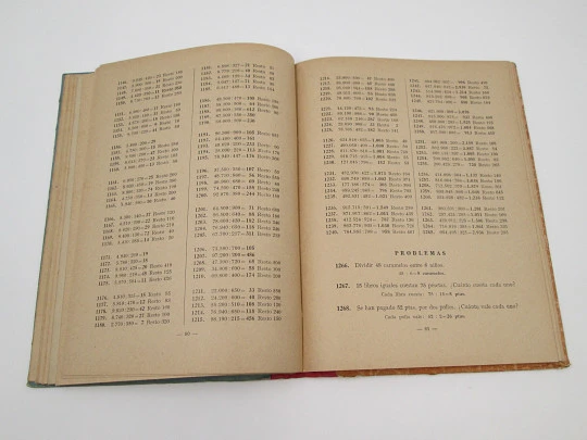 Aritmética Primer Grado. Libro del Maestro. Editorial Luis Vives. Tapas duras. 1951