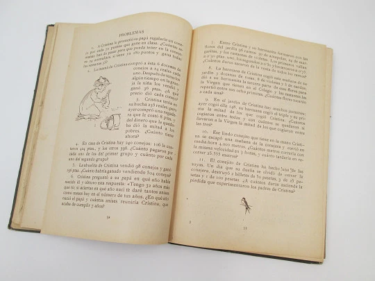 Aritmética Segundo Grado. Editorial S.T.J. Ilustraciones negro. Tapas duras. 1930