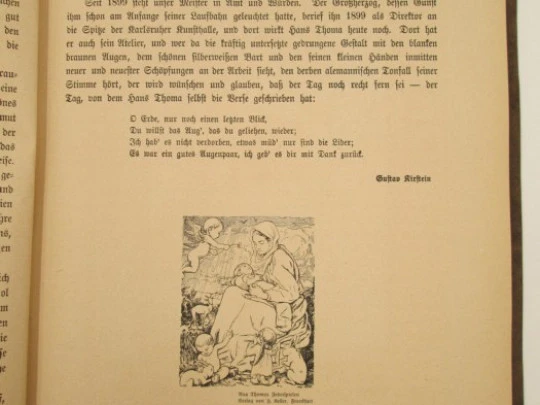 Art book / portfolio. Hans Thoma. Seemann. 1920. Colour illustrations