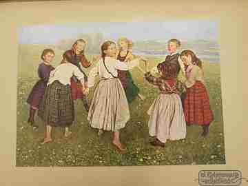 Art book / portfolio. Hans Thoma. Seemann. 1920. Colour illustrations