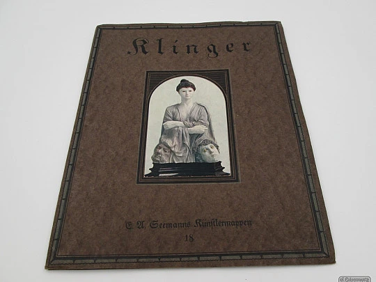 Art book / portfolio. Max Klinger. Seemann. 1920. Colour illustrations