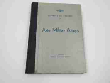 Arte Militar Aéreo. Academia de Aviación. Láminas y dibujos negro. Manuel Martínez