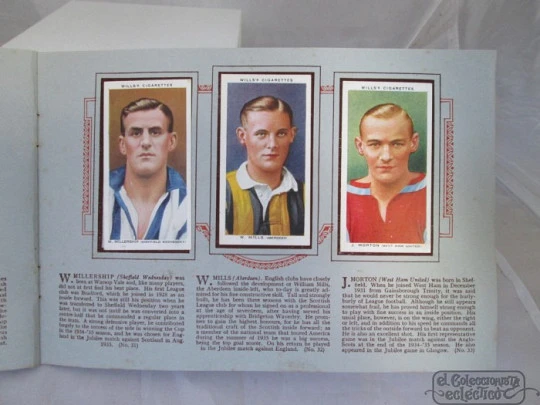 Asociación de futbolistas 1935-1936. John Player. 50 cromos color