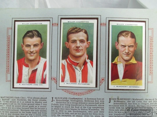 Asociación de futbolistas 1935-1936. John Player. 50 cromos color