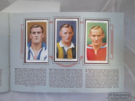 Association footballers 1935-1936. John Player. 1930's. 50 cards