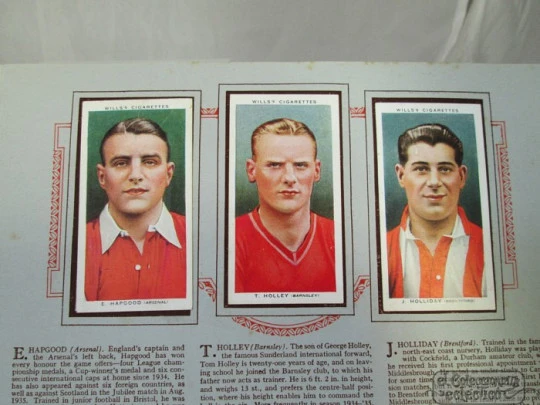 Association footballers 1935-1936. John Player. 1930's. 50 cards