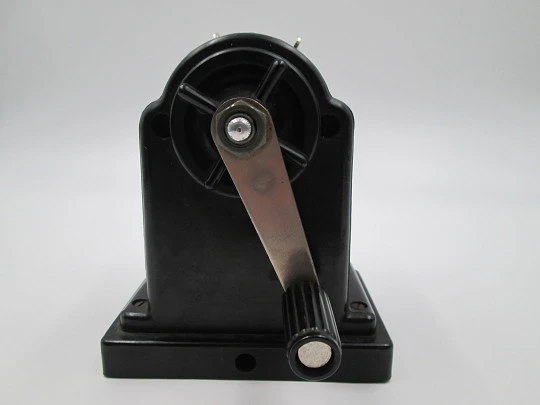 ASW 120 office pencil sharpener. 1930s. Bakelite & silver metal. Germany