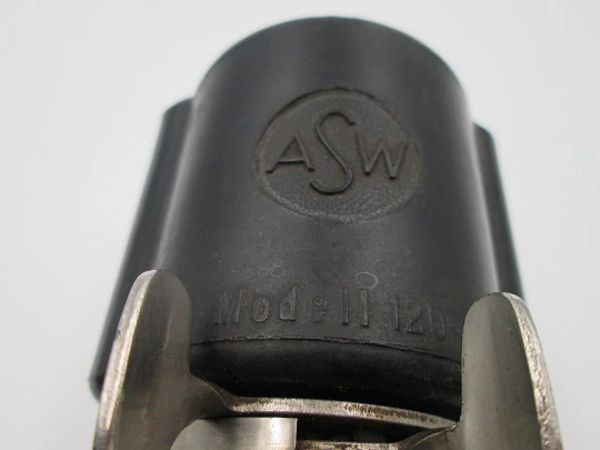 ASW 120 office pencil sharpener. 1930s. Bakelite & silver metal. Germany