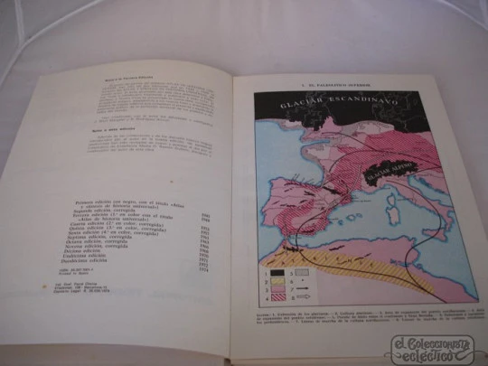 Atlas Historia Universal. 1974. J. Vicens Vives. Teide. Mapas color