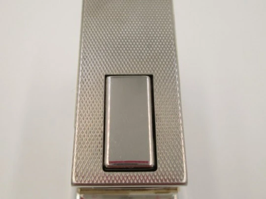 Augusta gas table & desk lighter. 1970's. Metal and Mother of pearl