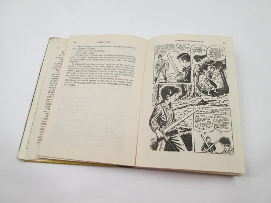 Aventuras de Tom Sawyer. Mark Twain. Libro ilustrado. Colección Historias. Bruguera, 1956