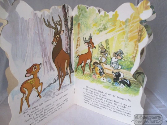 Bambi. Die-cut book. Toray publisher. 1976. Spain. Disney