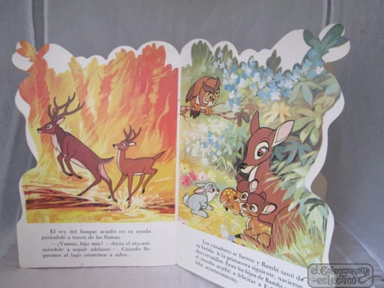 Bambi. Die-cut book. Toray publisher. 1976. Spain. Disney